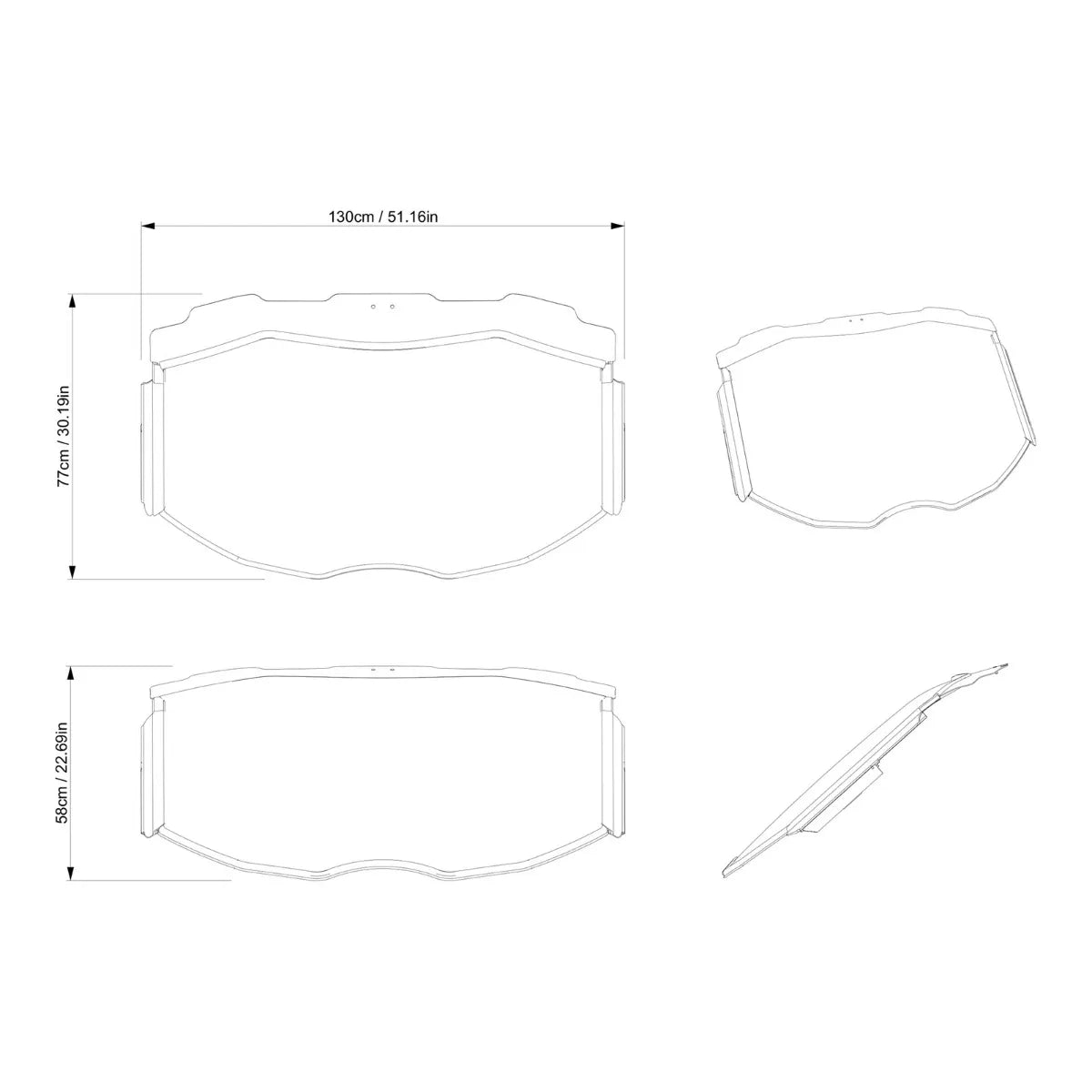 Glass Windshield Can-Am Maverick X3 715008859