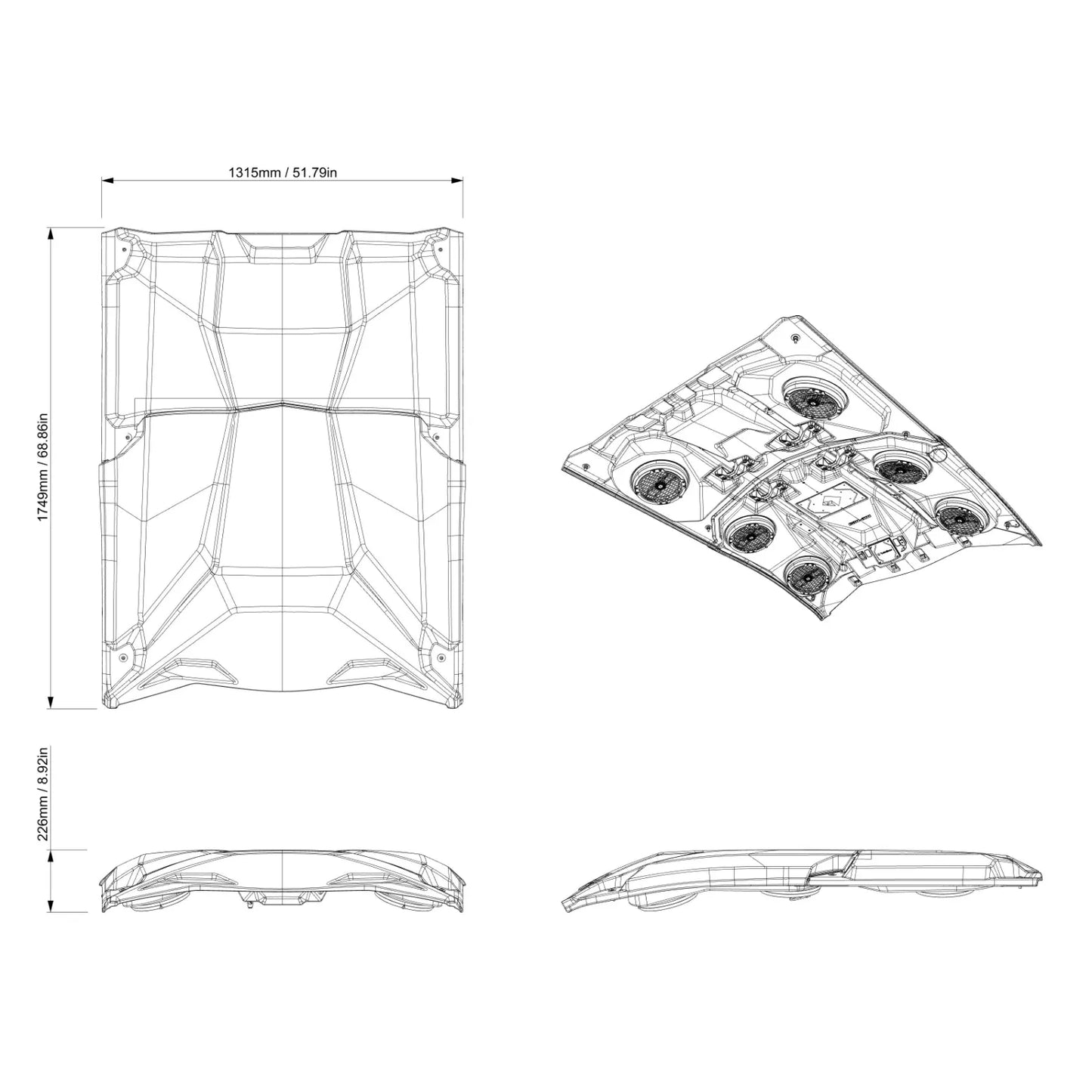 Can-Am Rockford Fosgate Audio Roof MAX – Level 4 715010099