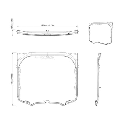 Can-Am Maverick R Glass Windshield 715010203