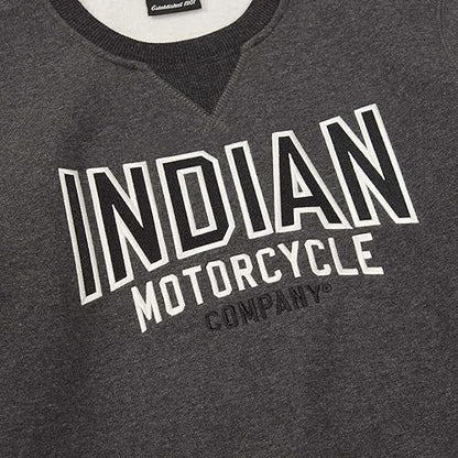 Indian Motorcycle Women's Contrast Ribbed Sweatshirt, Gray - M - 283343103