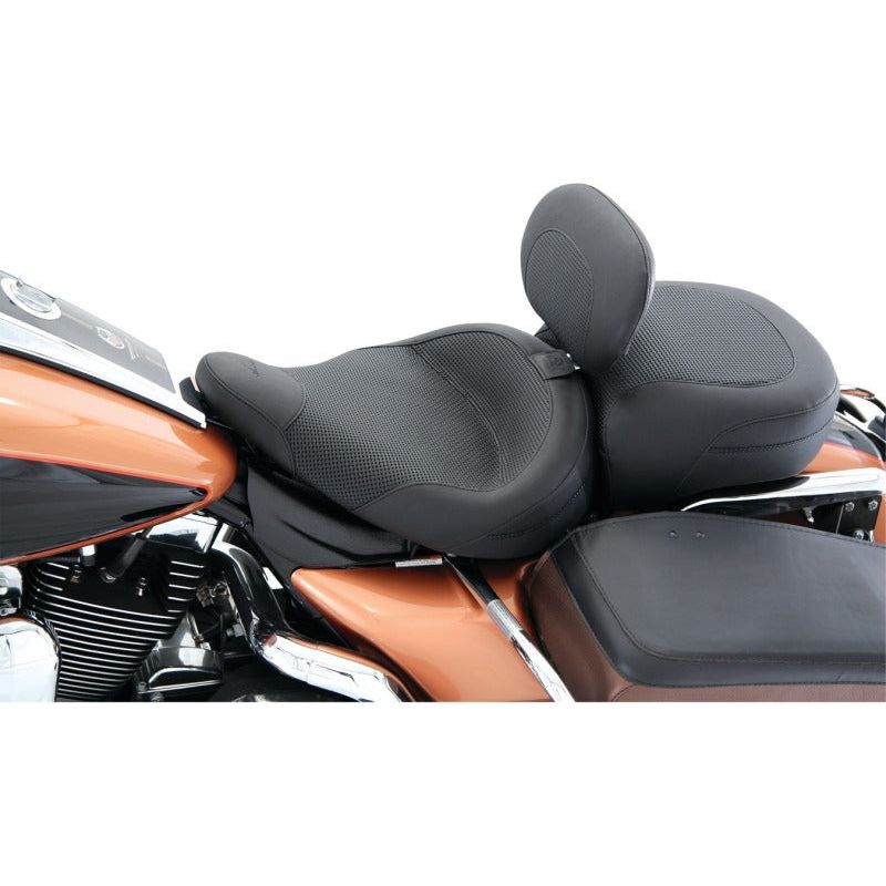 Mustang 83-21 Harley Electra Glide,Rd King Police Standard Touring Passenger Seat Textured - Black