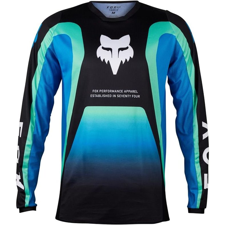 
                      
                        Fox Racing Men's 180 Ballast Motocross Jersey Black/Blue 31275-013
                      
                    