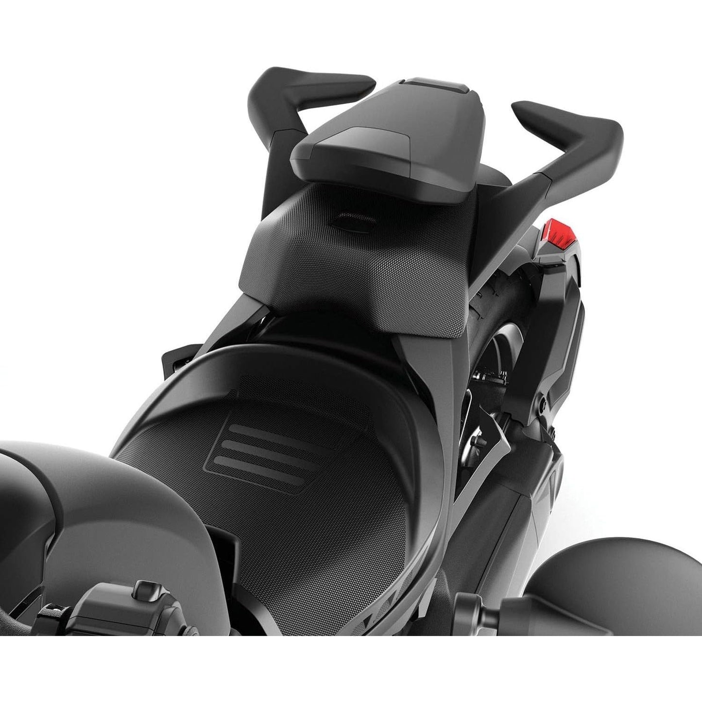 Can-Am New OEM, Ryker Cast Aluminum Black Foldable Passenger Backrest, 219400843