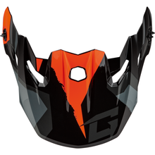 Mx 96 Splinter Visor W/Screws Black/Orange
