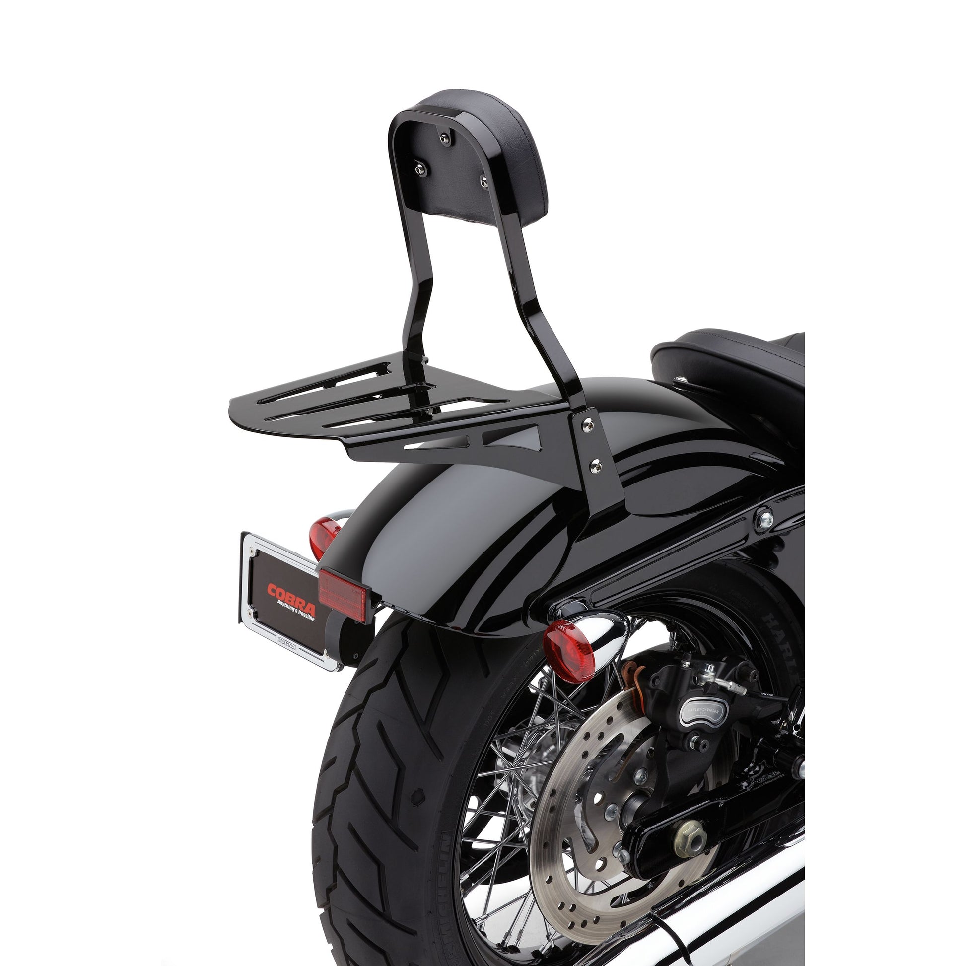 Sissy Bar Luggage Rack Formed Black Hon Yam