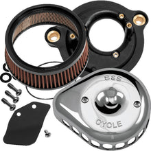 S&S Cycle 2017+ M8 Models Stealth Air Cleaner Kit w/ Chrome Mini Teardrop Cover