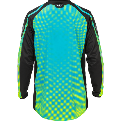 F 16 Jersey Aqua/Black/White Lg