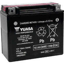 Yuasa YTX20H-BS High Performance AGM 12-Volt Battery w/Bottle