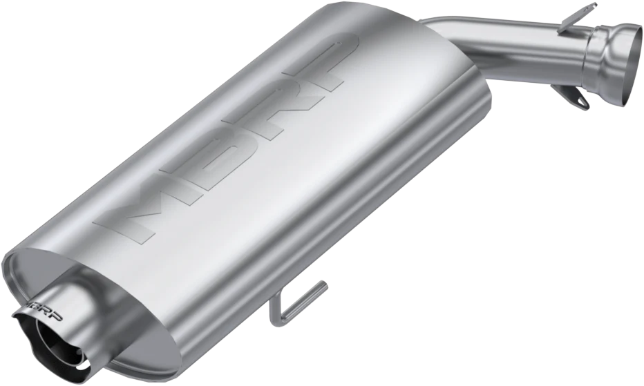 Single Slip On System W/ 3" Oval Sport Muffler Chrome