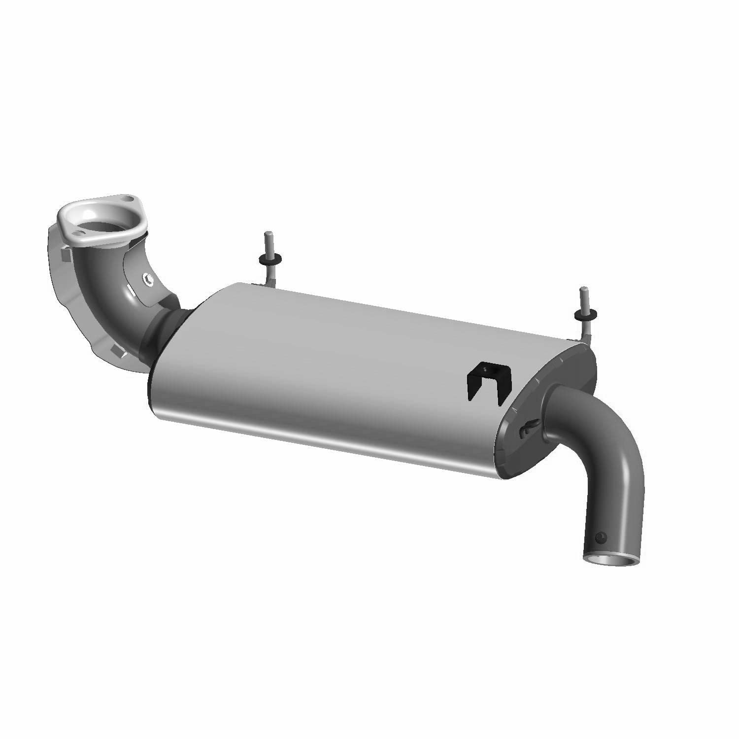 Polaris RZR Silencer Assembly, Genuine OEM Part 1263066, Qty 1