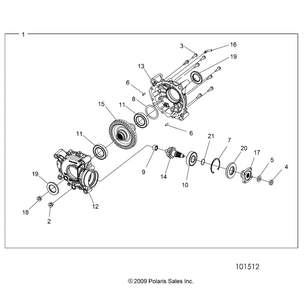 
                      
                        Polaris ATV Rear Drive Assembly, Genuine OEM Part 1333934, Qty 1
                      
                    