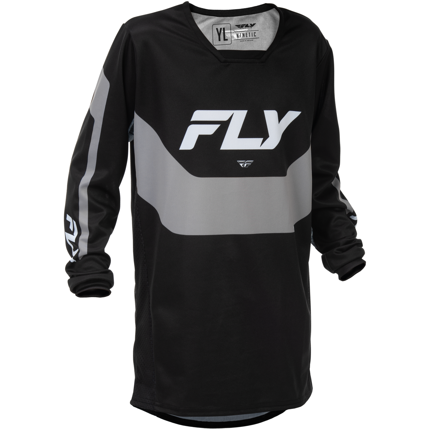 Youth Kinetic Jersey Black/Grey Ys