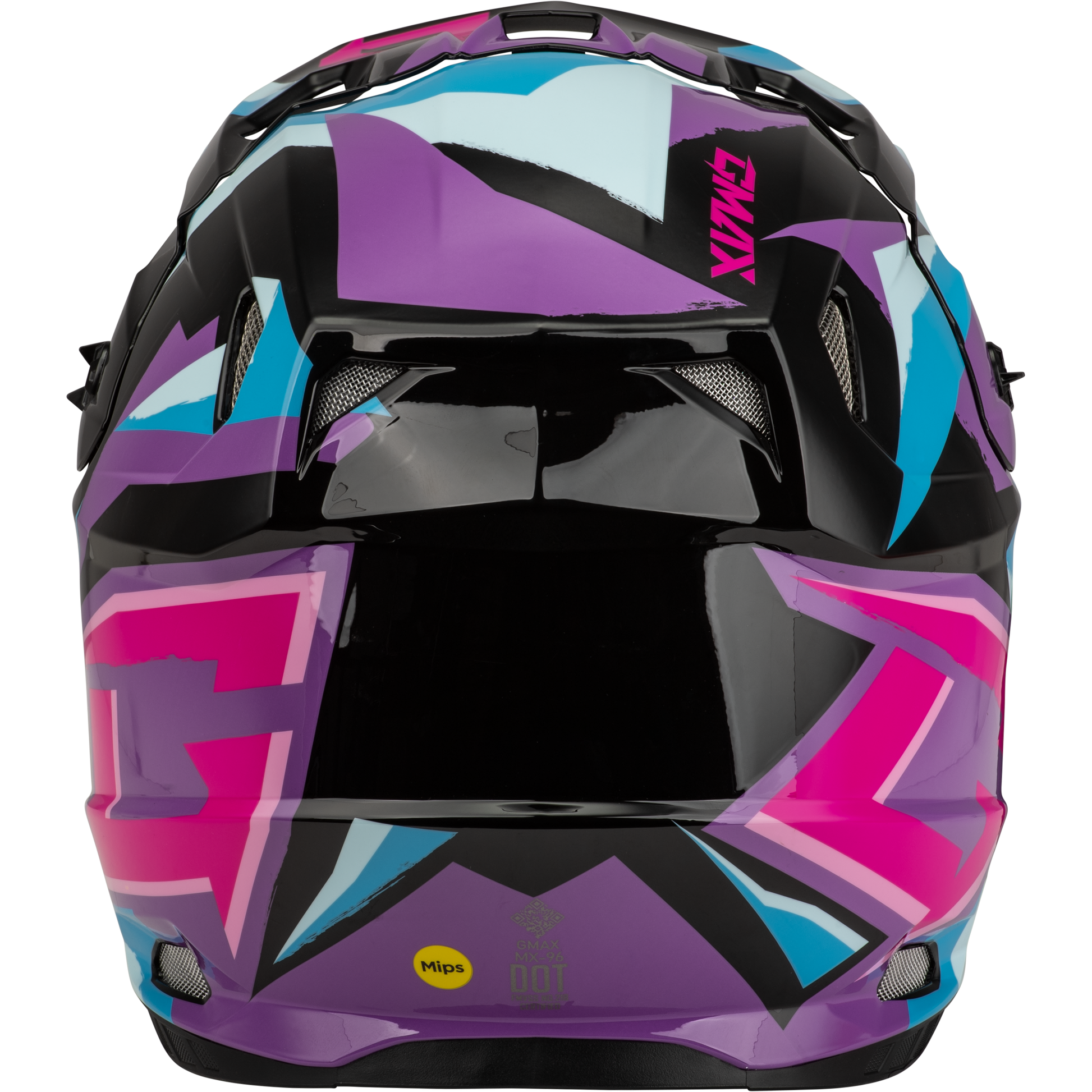 Mx 96 Splinter Helmet Black/Purple/Blue Lg