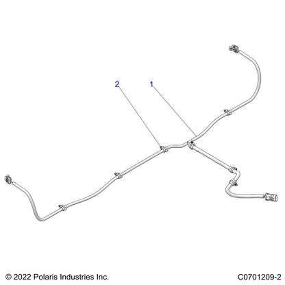 Polaris Ranger Box Harness, Ranger, Genuine OEM Part 2413818, Qty 1