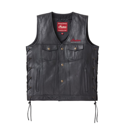 Indian Motorcycle Men's Western Vest, Black - M - 286273803