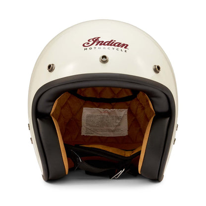 Indian Motorcycle Retro Open Face Helmet, Cream - S - 286295502