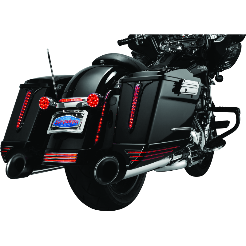 Kuryakyn Rear Fender Accents FLHX & FLTR Models Chrome