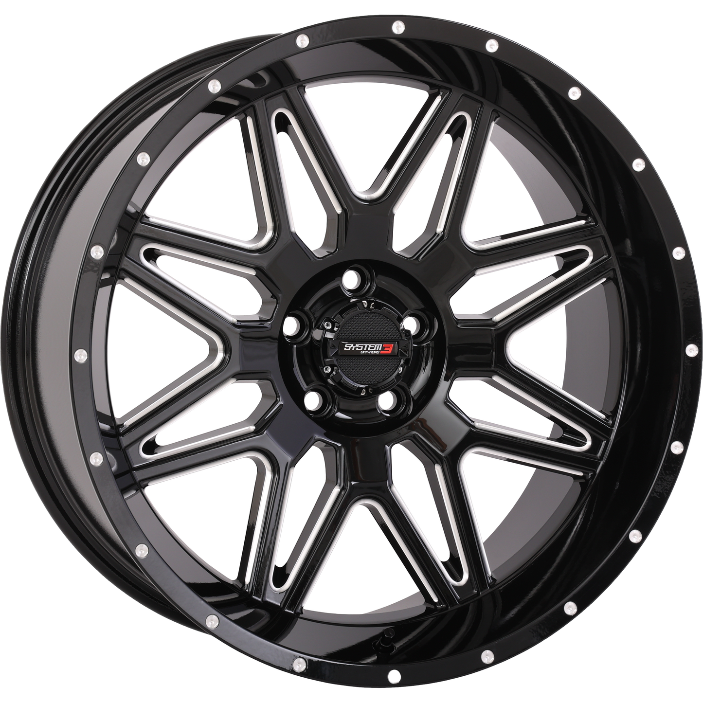 St7 Wheel 20x9 5+4 (0mm) 5/4.5 Gloss Black Milled