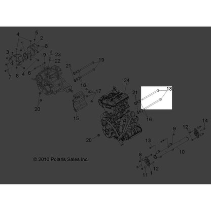 Polaris 2011-2012 RZR Scrhxfl M12x1 5X253 Cl10 9 Zod 7519300 New OEM