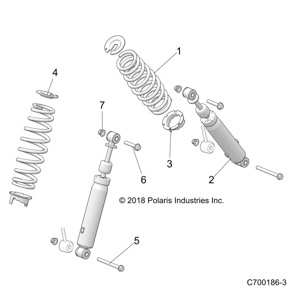 
                      
                        Polaris RZR Shock, Front, Genuine OEM Part 7044094, Qty 1
                      
                    