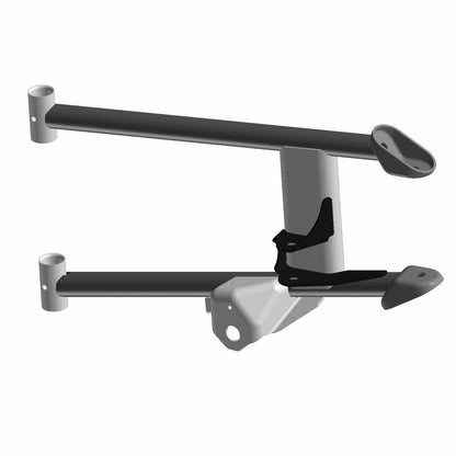 Polaris ATV Control Arm, Rear, Lower, Right, Medium Gloss Black, Genuine OEM Part 1019411-067, Qty 1