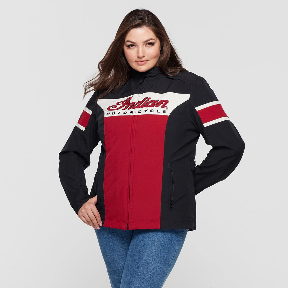 
                      
                        Indian Motorcycle Women's Madison Jacket, Red
                      
                    