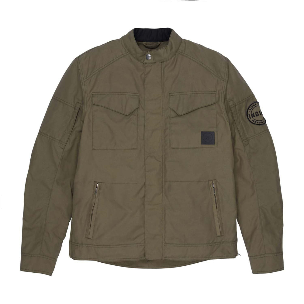 
                      
                        Indian Motorcycle Men's Harrison Wax Jacket, Green
                      
                    