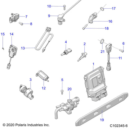 Polaris Ranger Idle Air Control Harness Kit, Genuine OEM Part 2878507, Qty 1