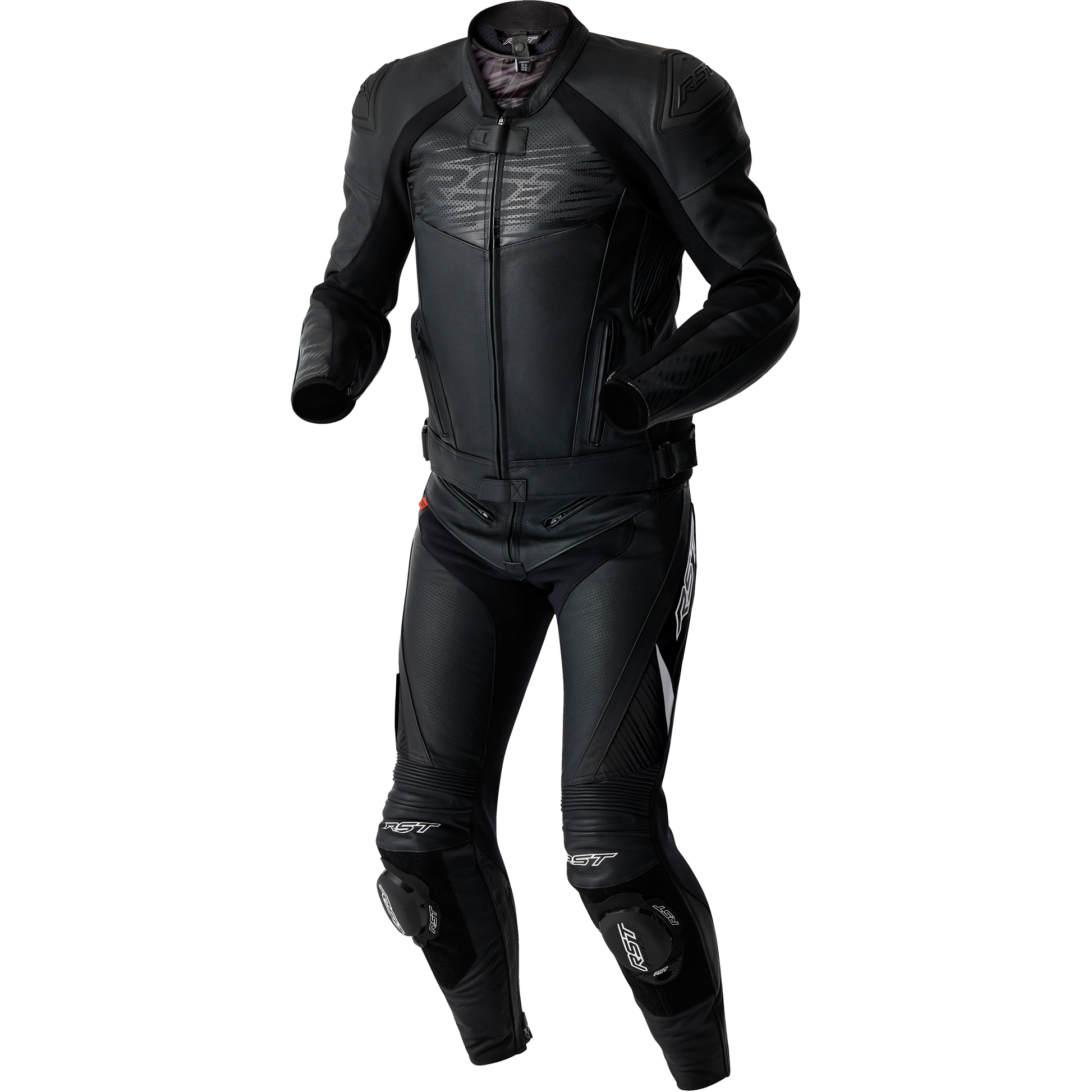 Tractech Evo D3o Jacket Black Leather Lg