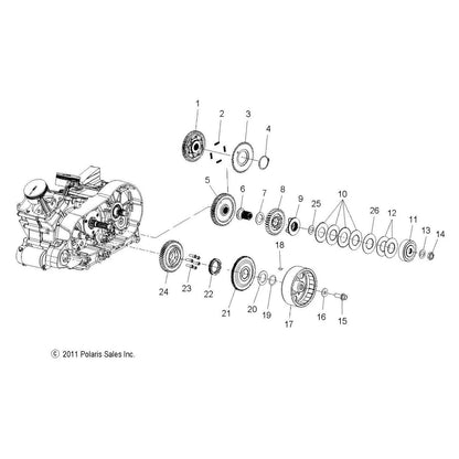Victory Motorcycles Indian Motorcycle Split Gear Spring, Genuine OEM Part 7042096, Qty 1