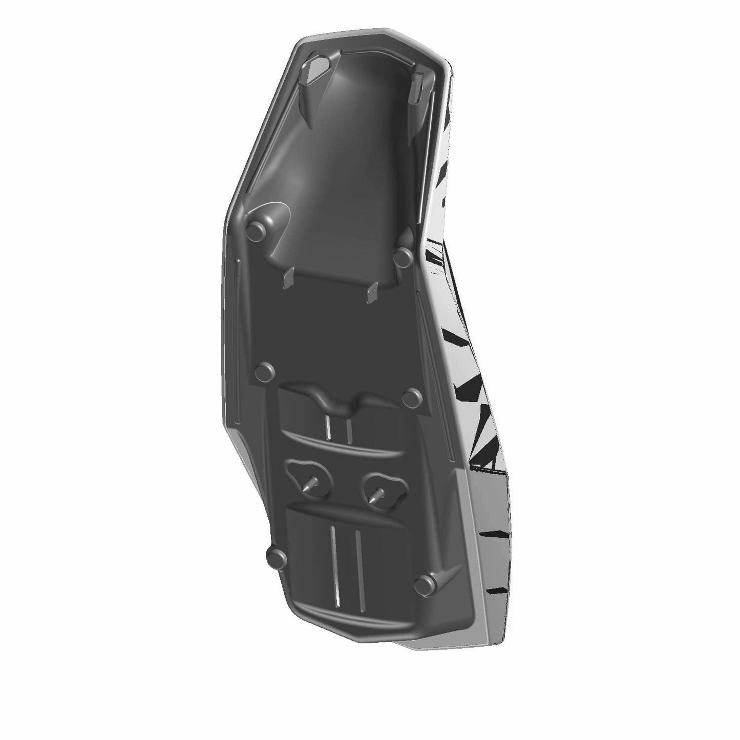Polaris ATV Seat Assembly, Black/White, Genuine OEM Part 2685868, Qty 1