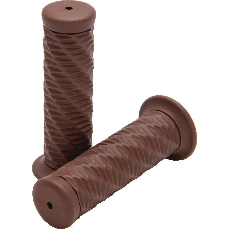 Bikers Choice 1 Inch Brown Spiral Grip