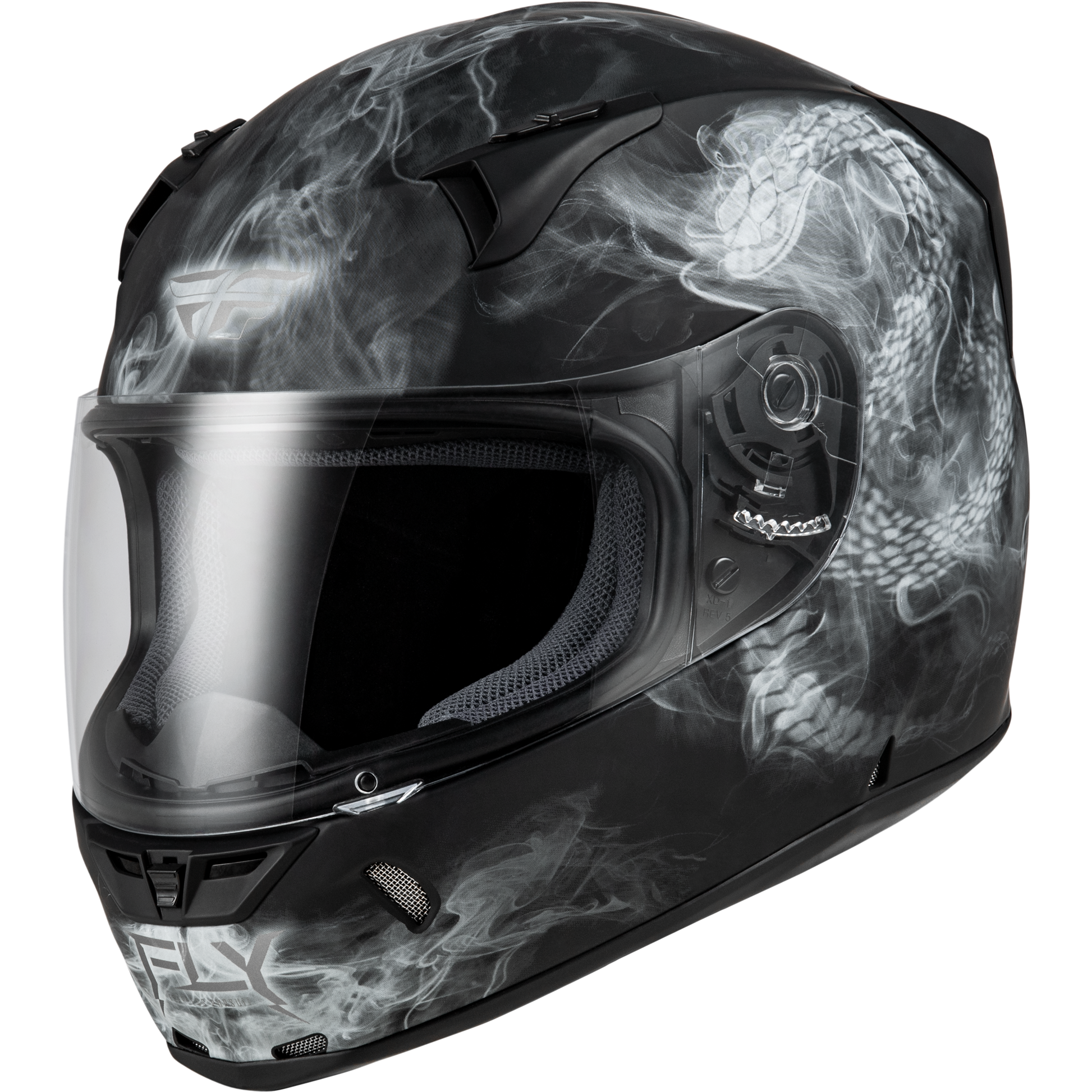 Revolt Coil Helmet Matte Black/White Md