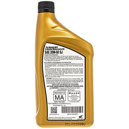 Honda Pro HP4 4-Stroke Motor Oil 20W-50 32 oz.