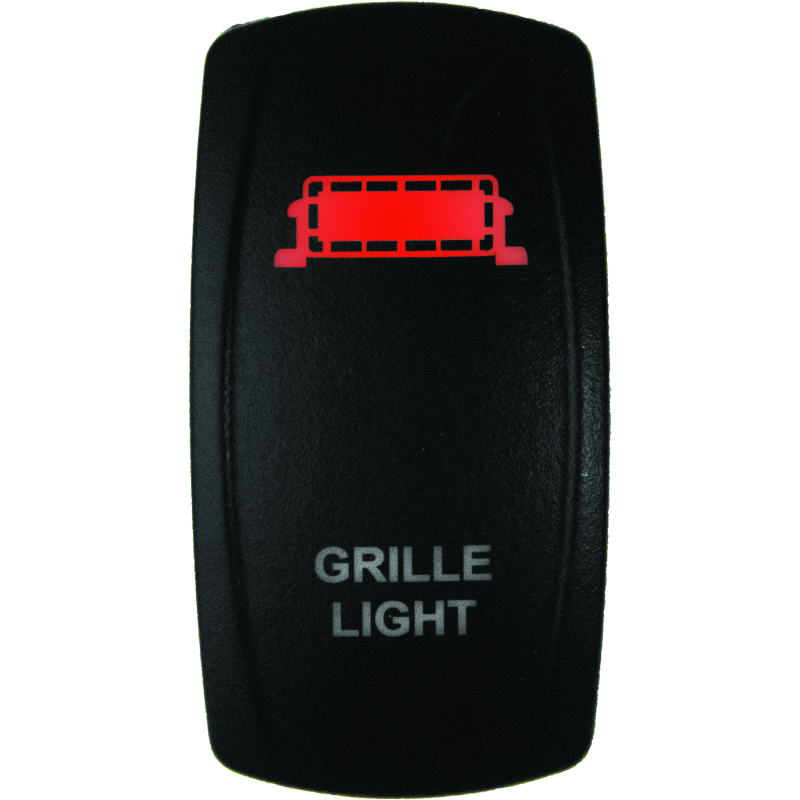 DragonFire Racing Lighted Switch Grill Light On/Off Red