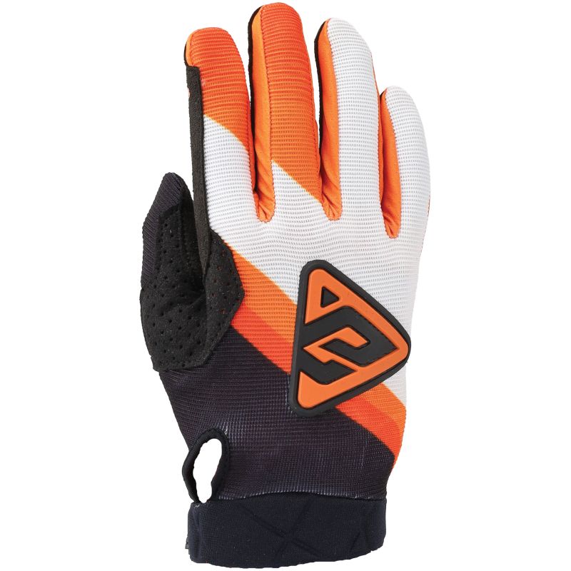Answer 25 Peak Flo Gloves Black/Hyper Orange/White Youth - XL