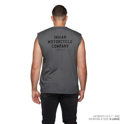 Indian Motorcycle Men's Est. Block Logo Tank, Gray - 2XL - 286477012