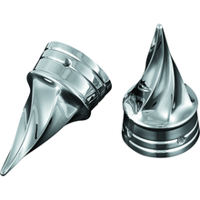 Kuryakyn Twisted Axle Caps Chrome