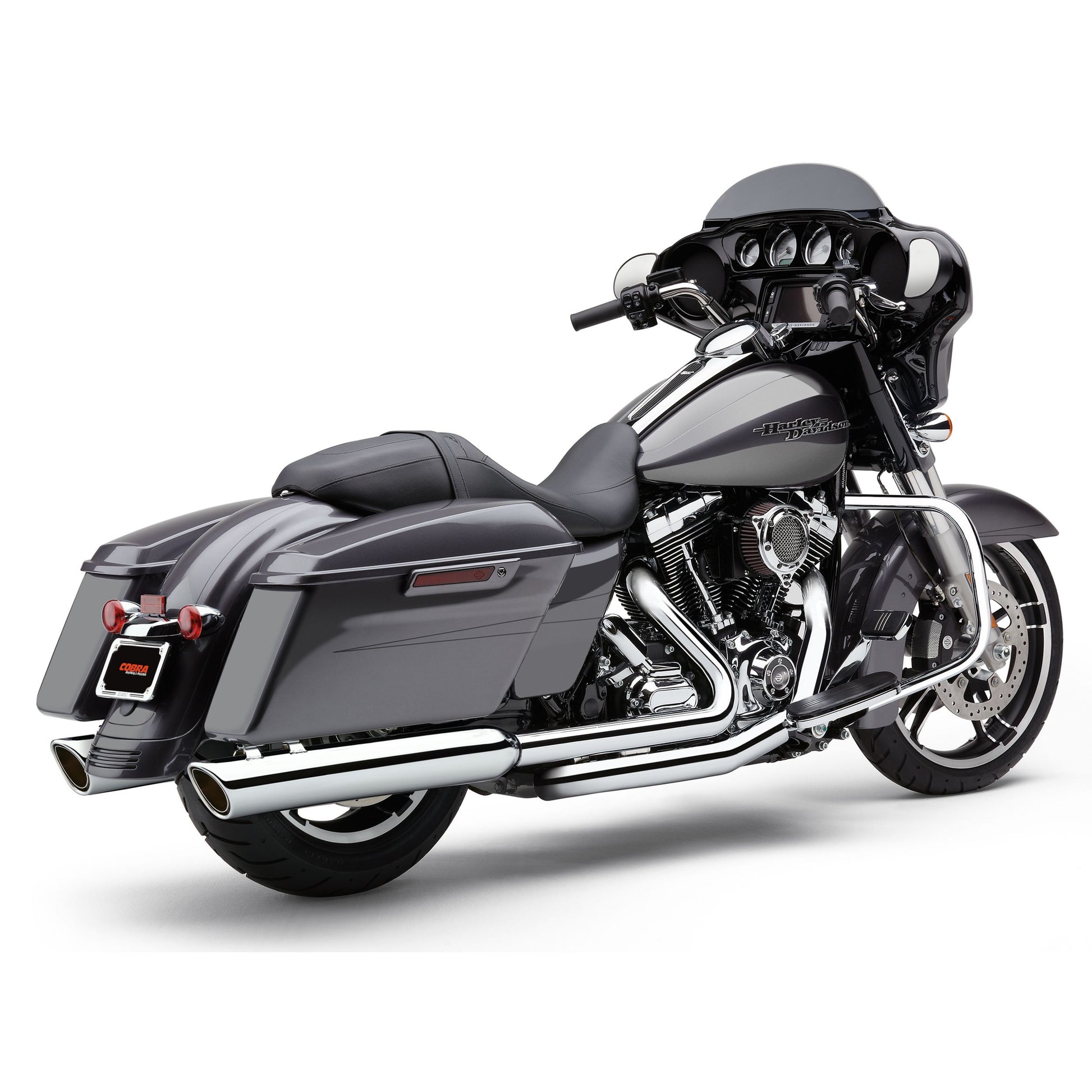 909 Twins 4" Slip Ons Chrome Flh/Flt 95 16