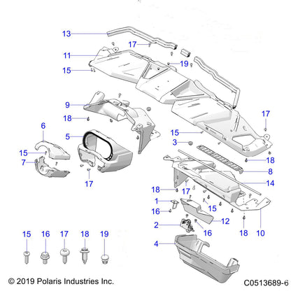 Polaris Slingshot Cover-Latch,GLOVEBOX, Genuine OEM Part 5457120, Qty 1