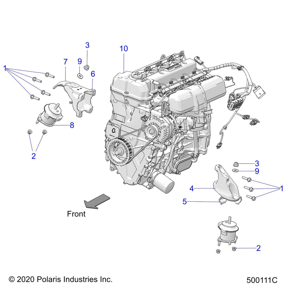 
                      
                        Polaris Slingshot MOUNT-ENGINE,RH, Genuine OEM Part 5633713, Qty 1
                      
                    