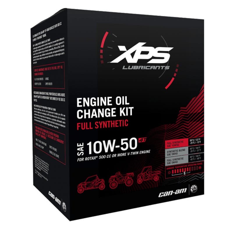 Can-Am 10W-50 Synthetic Oil Change Kit For Rotax 500 Cc Or More V-Twin Engine 9779252