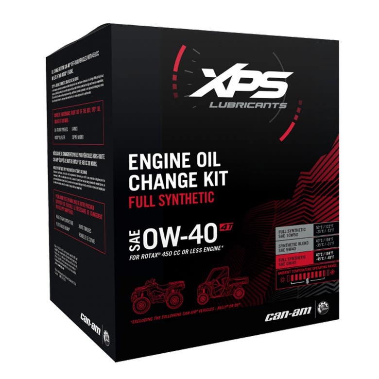 Can-Am 0W-40 Synthetic Oil Change Kit For Rotax 450 Cc Or Less Engine 9779257