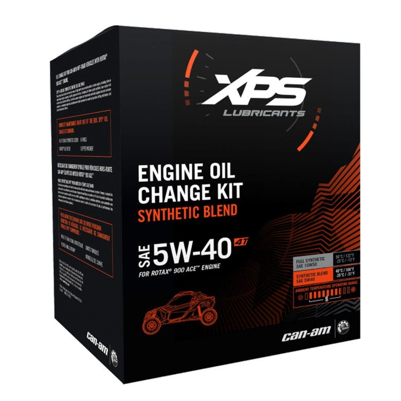 5W-40 Synthetic Blend Oil Change Kit For Rotax 900 ACE Engine 9779260