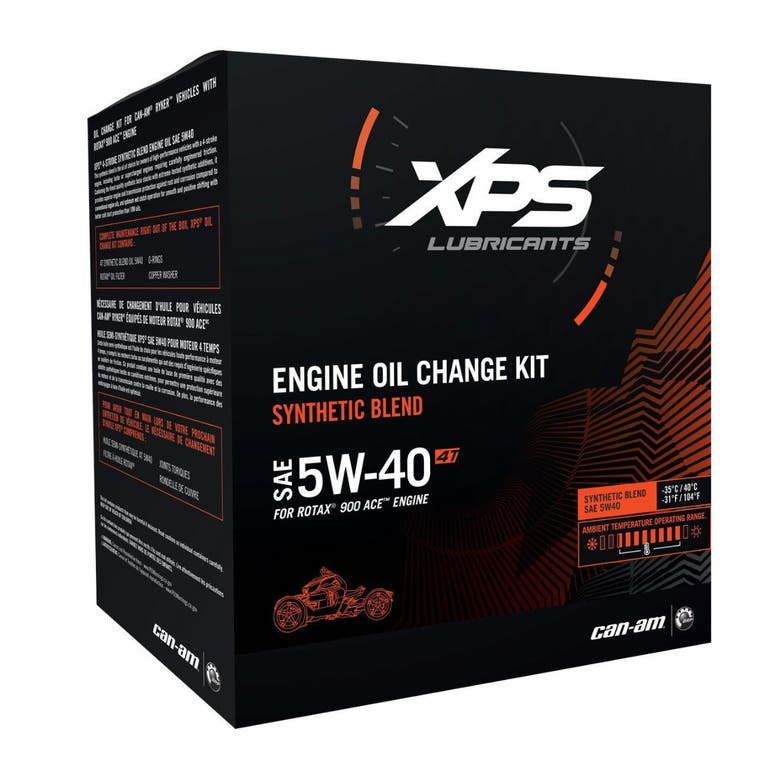 Can-Am Ryker 4T 5W-40 Synthetic Blend Oil Change Kit Rotax 900 CC engine - 9779299