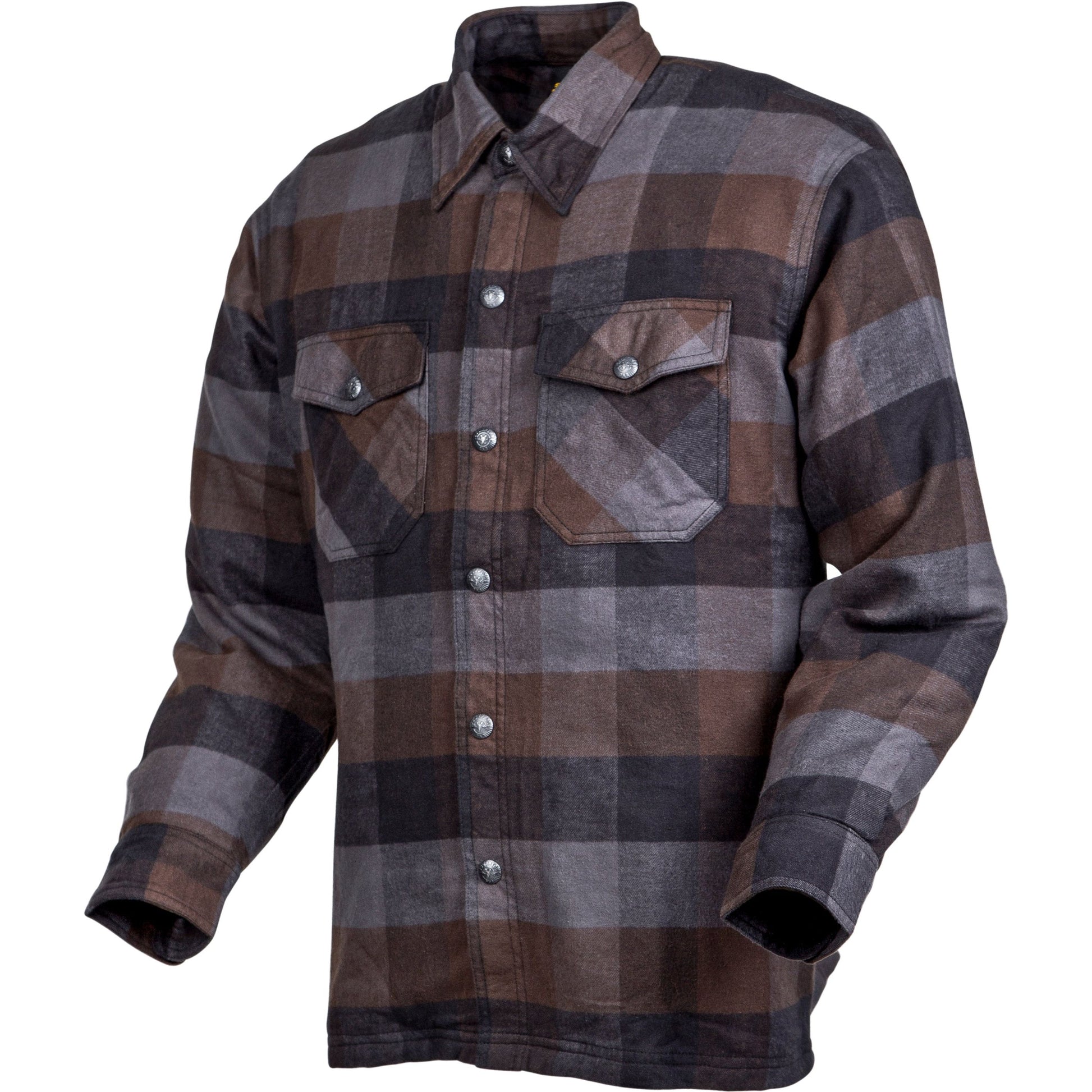 Covert Moto Flannel Black/Brown/Grey Xl