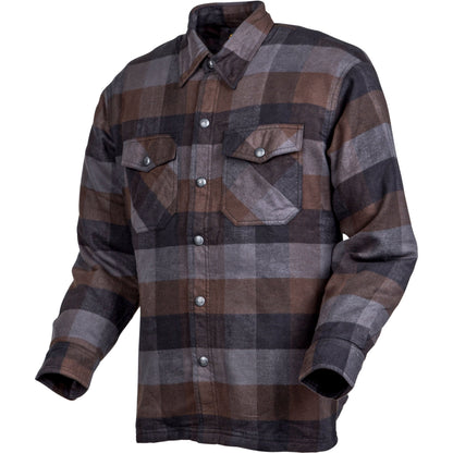 Covert Moto Flannel Black/Brown/Grey Xl