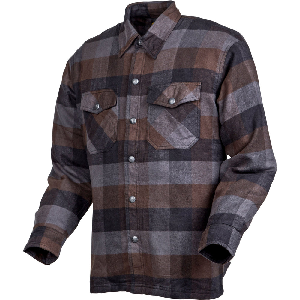 Covert Moto Flannel Black/Brown/Grey Lg