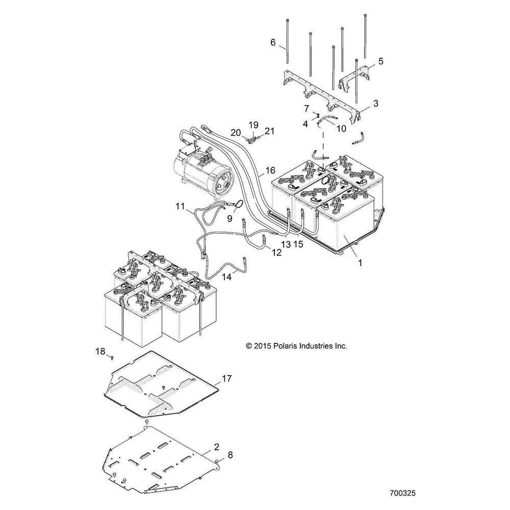 
                      
                        Polaris Ranger Battery Tray Weld, Black, Genuine OEM Part 1017776-329, Qty 1
                      
                    