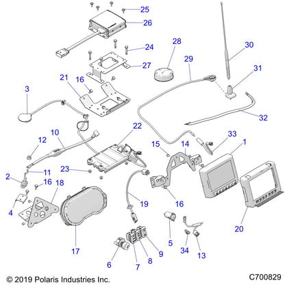 Polaris RZR Laser Switch, AWD, Genuine OEM Part 4017134, Qty 1